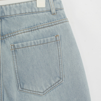 Wixra stylowe spodnie dżinsowe kobiece spodnie jeansowe z futerkiem BF Casual Button spodnie damskie Streetwear jesienno-zimowa 4